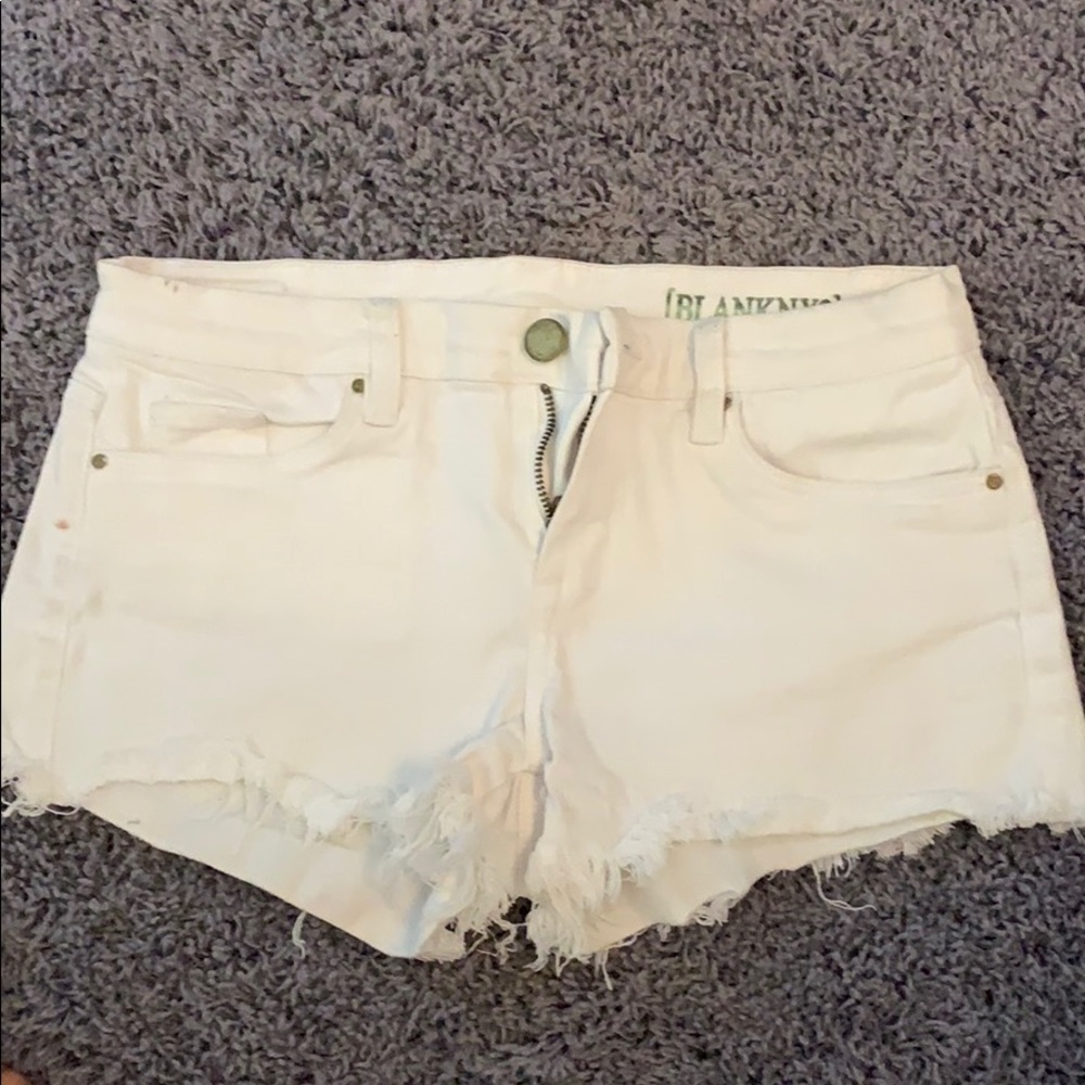 BlankNYC White demin shorts